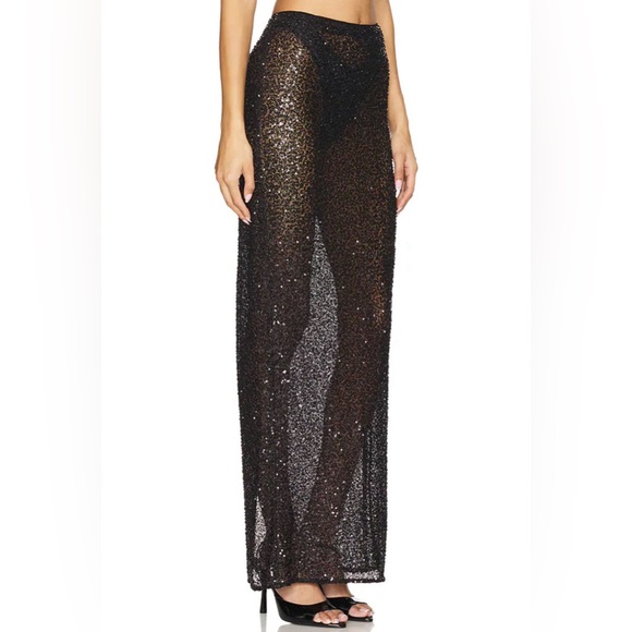 NBD Shanti Maxi Skirt and Top (Set) in Black - Picture 4 of 9